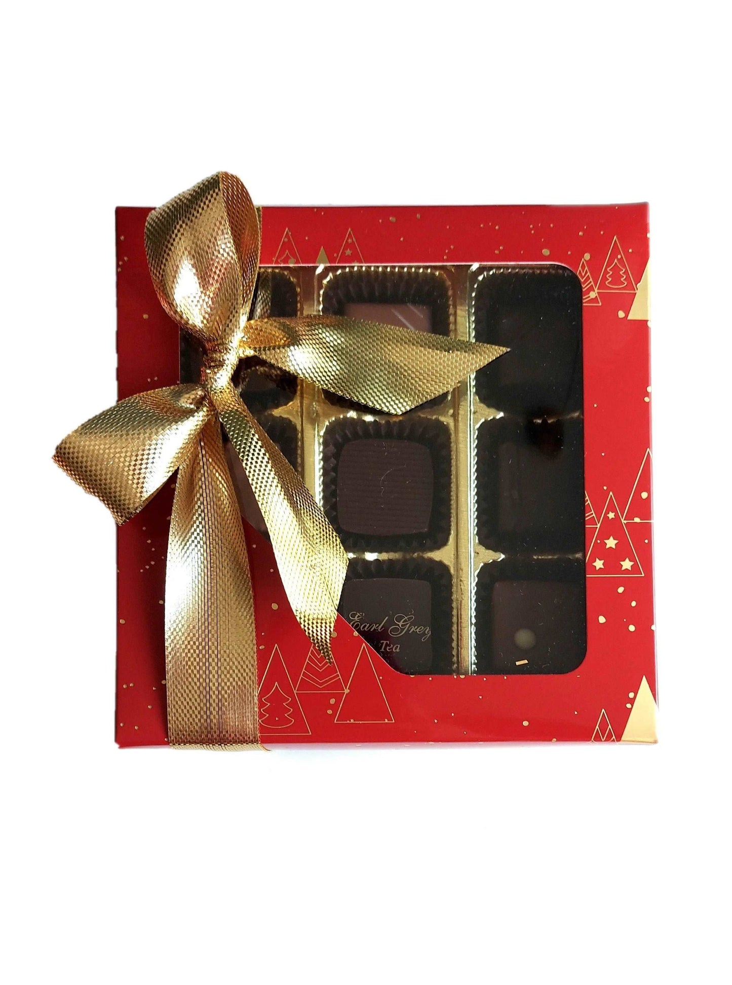 Boite rouge 9 chocolats assortis