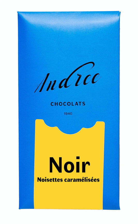 Tablette Noir Guayaquil 64% noisettes caramélisées Chocolats Andrée