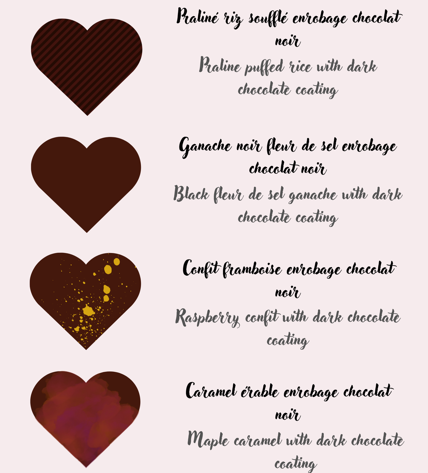 Coffret 16 coeurs en chocolat édition 2025