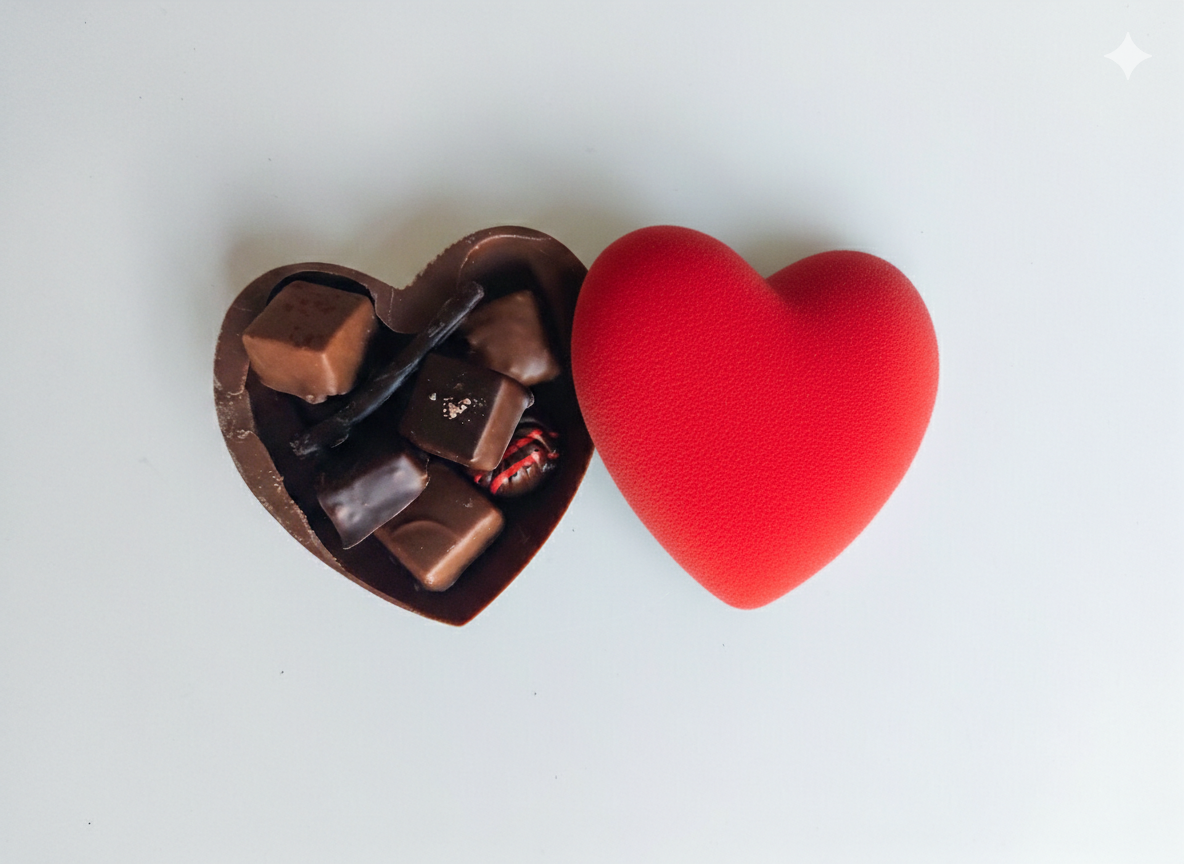 Bonbonnière Cœur chocolat