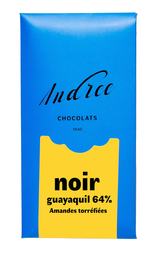 Dark Guayaquil tablet 64% roasted almonds
