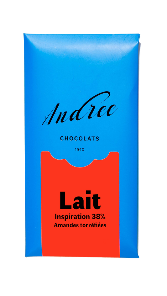 Tablette Lait Inspiration 38% amandes torréfiées